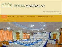 Tablet Screenshot of hotelmandalaymm.com